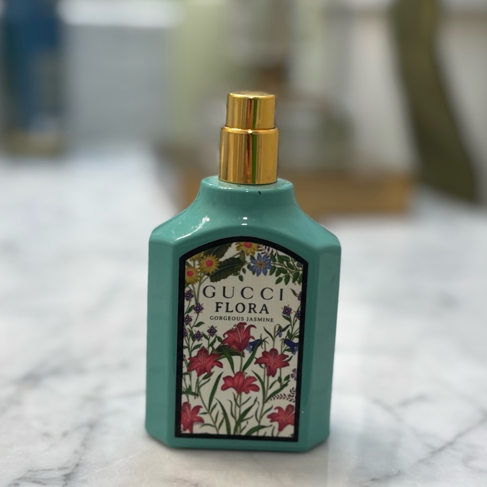 Gucci Flora Gorgeous Jasmine- Teal and Gold